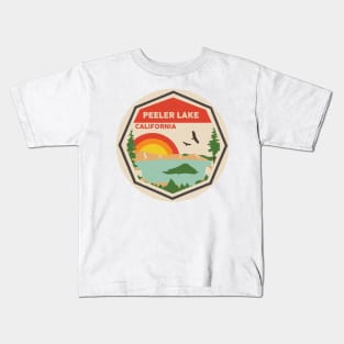 Peeler Lake California Colorful Scene Kids T-Shirt